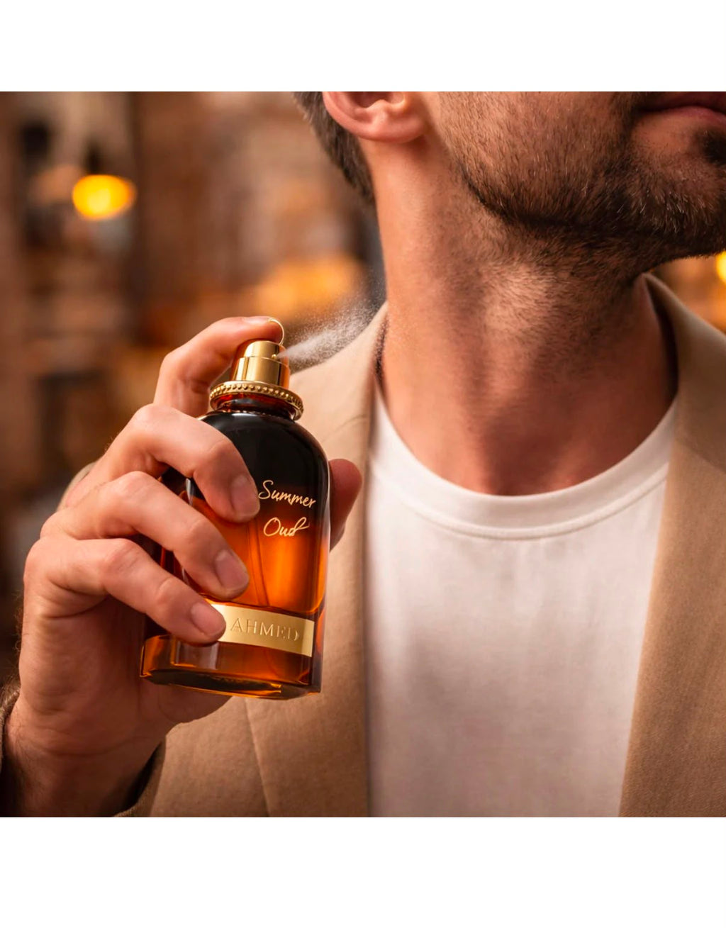 Ahmed Al Maghribi Summer Oud Eau De Parfum 60ml – Fresh Unisex Arabic Oud Perfume | Long Lasting Summer Fragrance